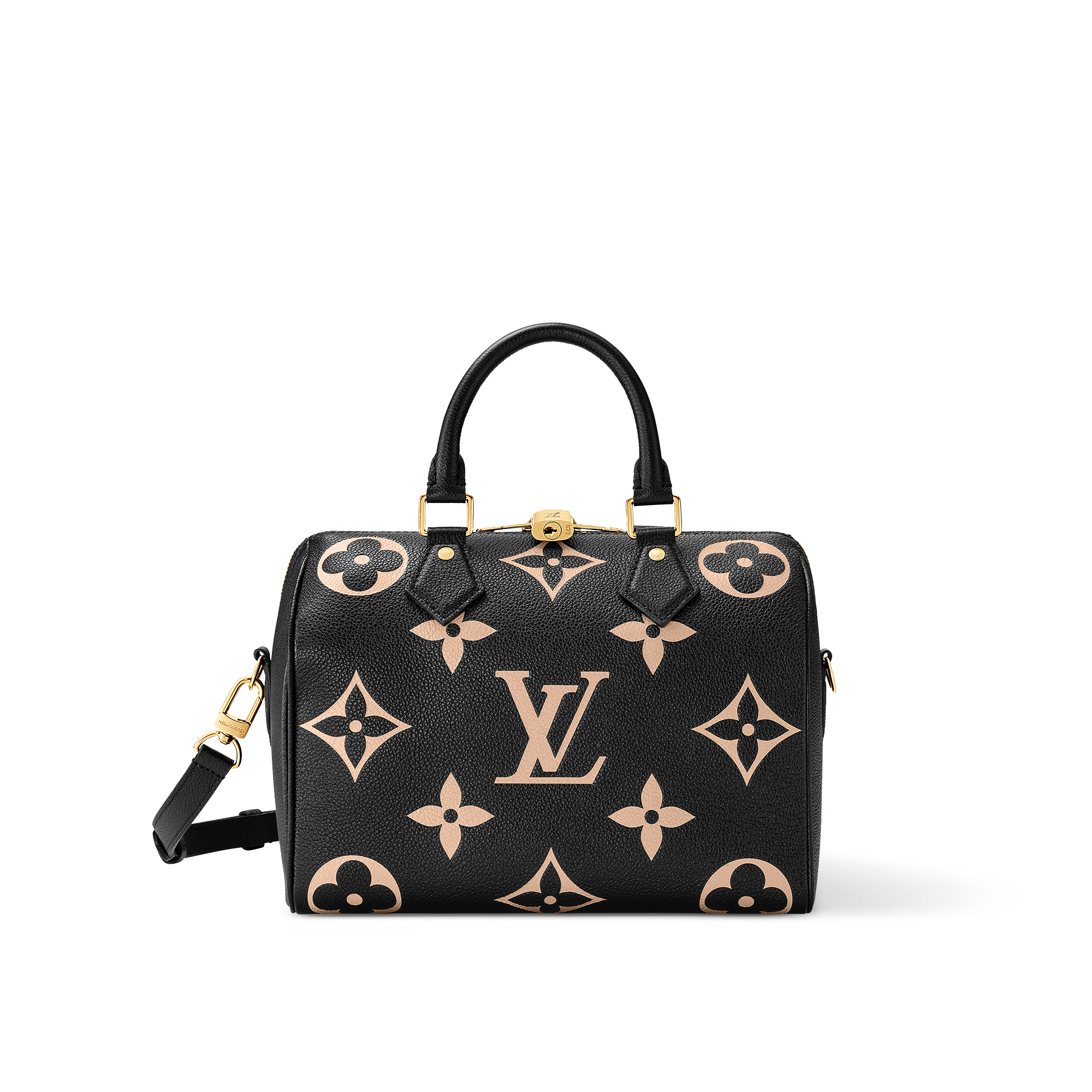 Speedy Bandoulière 25 Bicolour Monogram Empreinte Leather